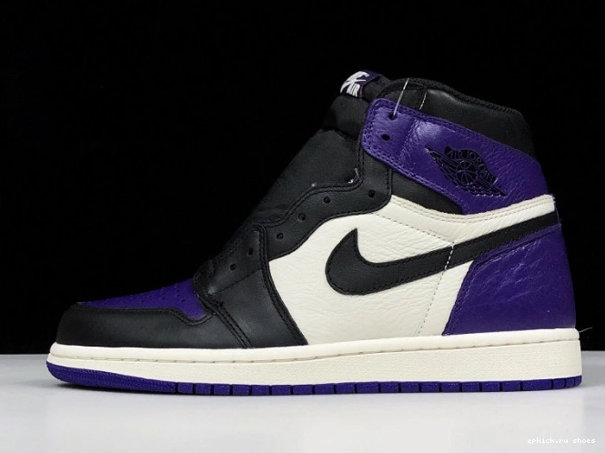 Cheap Purple 555088-501 Court Air Jordan 1 0823